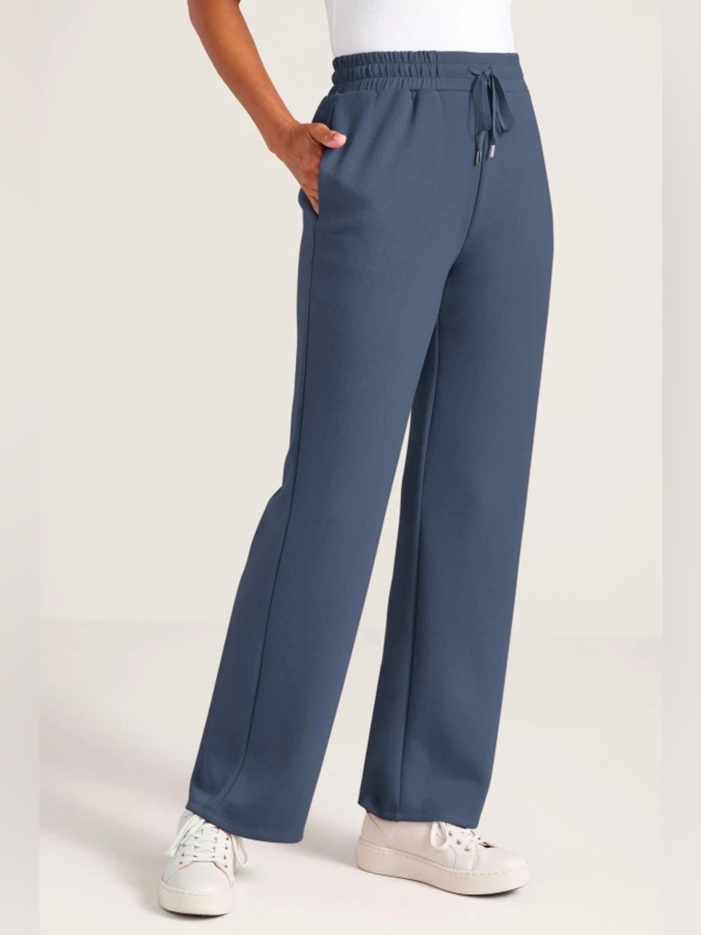Soft Surroundings Skyline Knit Pull-On Wide Leg Pants